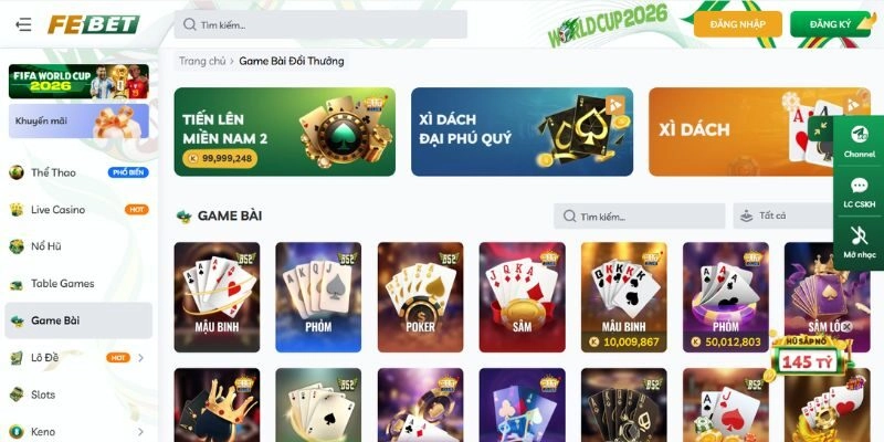 Hệ thống sản phẩm cá cược đa dạng